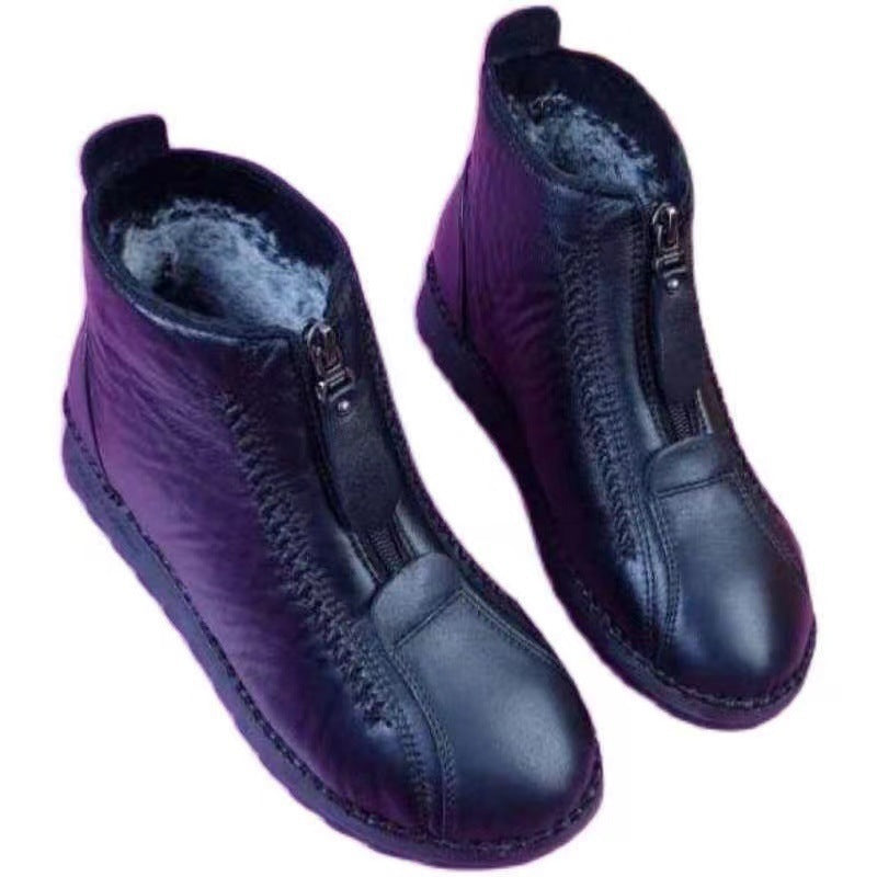 Damen Winterliche Stiefeletten mit Warmfutter und seitlichem Reißverschluss Stalluxe