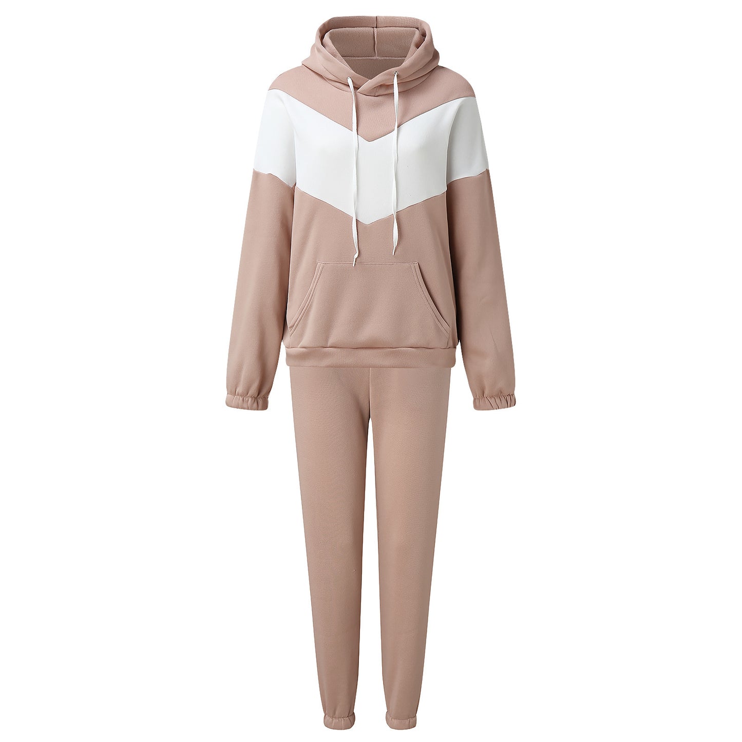 Damen sportlicher Hoodie und enge Jogginghose Set Stalluxe