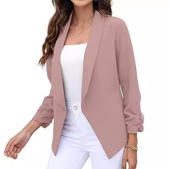 Women's Casual Open Front Blazer Stalluxe