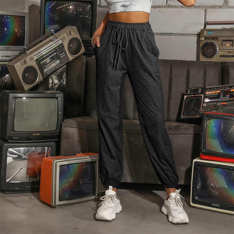 Damen Freizeithose mit Gummibund und seitlichen Eingrifftaschen Stalluxe
