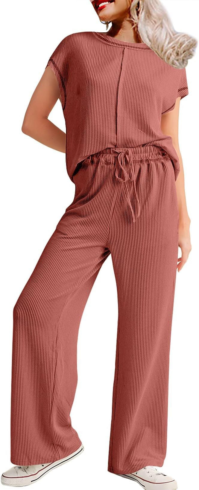 Damen lässiges Jumpsuit mit weit geschnittenem Bein und elastischem Bund Stalluxe