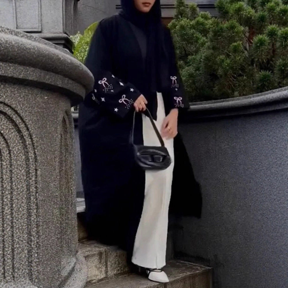 Damen eleganter Kimono-Cardigan mit detailreichen Ärmeln Stalluxe