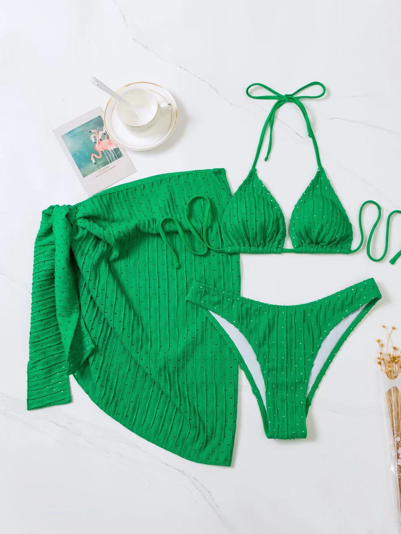 Damen Bikini-Set mit dekorativem Rock und raffinierten Trägern Stalluxe