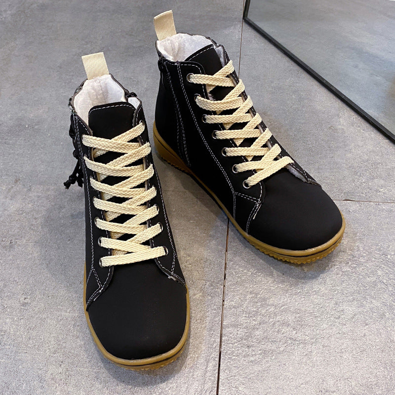 Damen modische Schnür-Stiefeletten mit dekorativem Design und hohem Tragekomfort Stalluxe