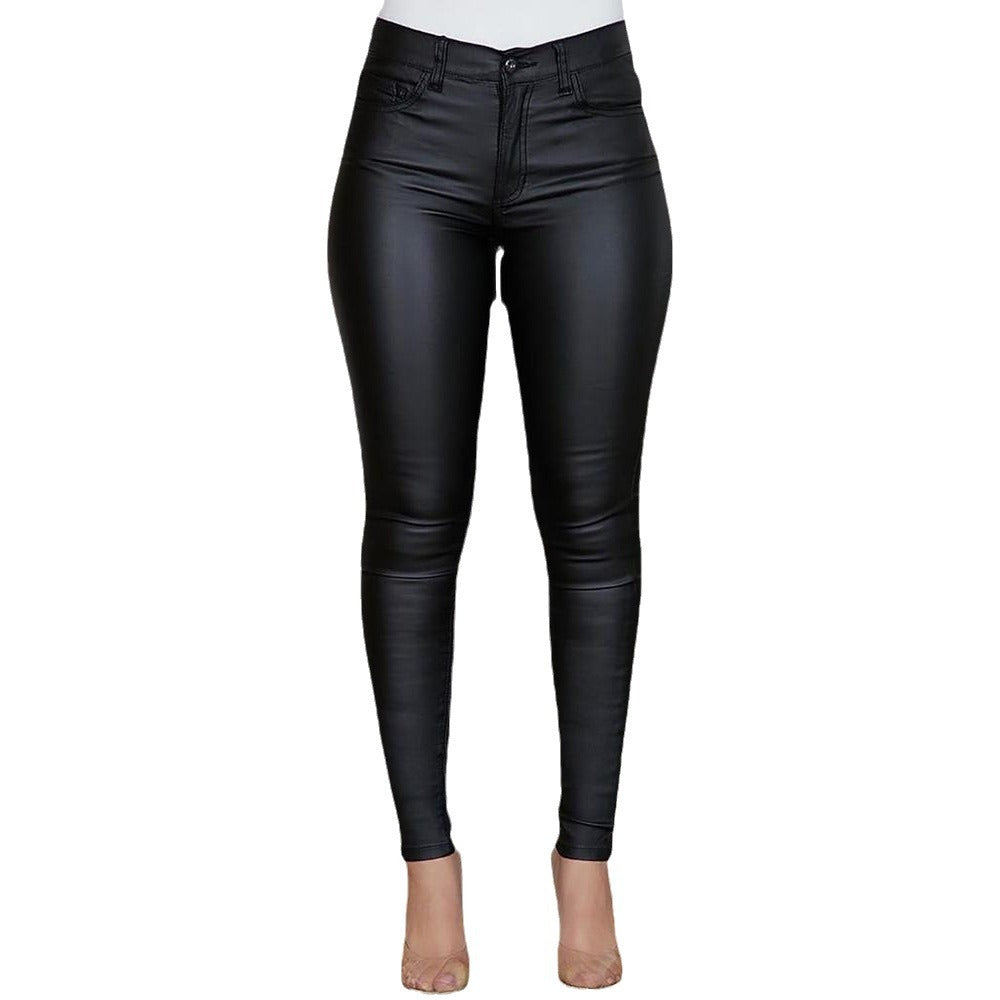 Damen figurbetonte Jeans mit Hochglanz-Finish Stalluxe