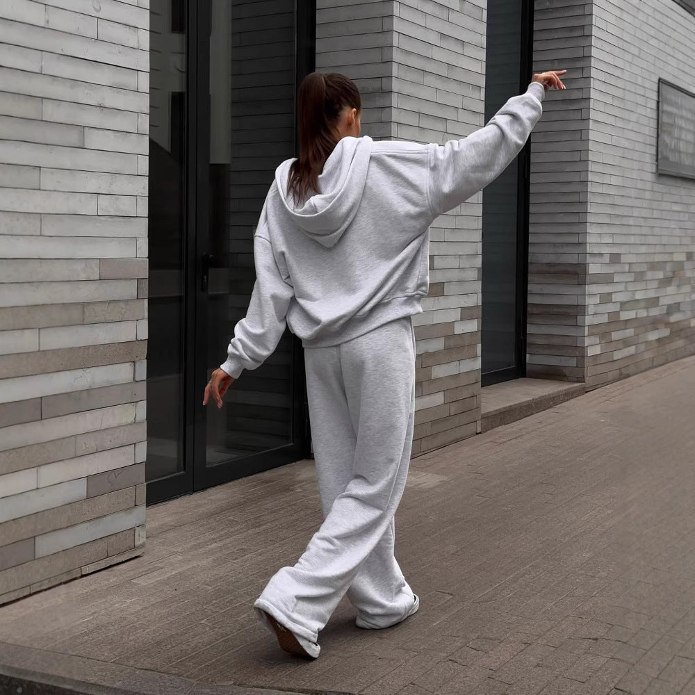 Damen lässiger Oversize Sweatanzug mit kapuze und weitem Schnitt Stalluxe
