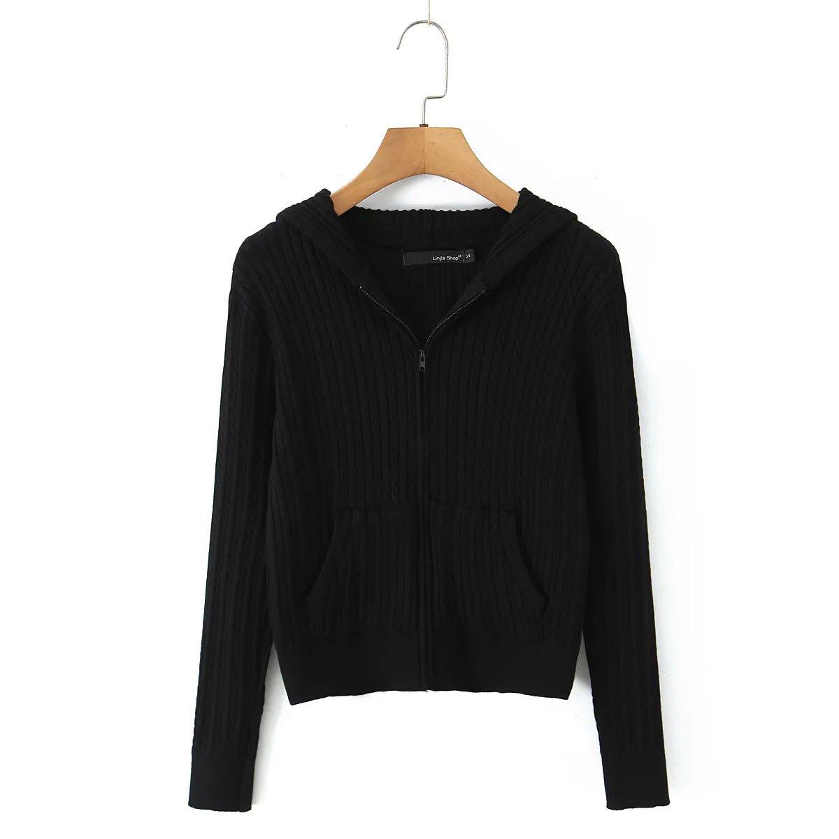 Damen Freizeit-Hoodie mit strukturierter Oberflächenverarbeitung und praktischen Taschen Stalluxe