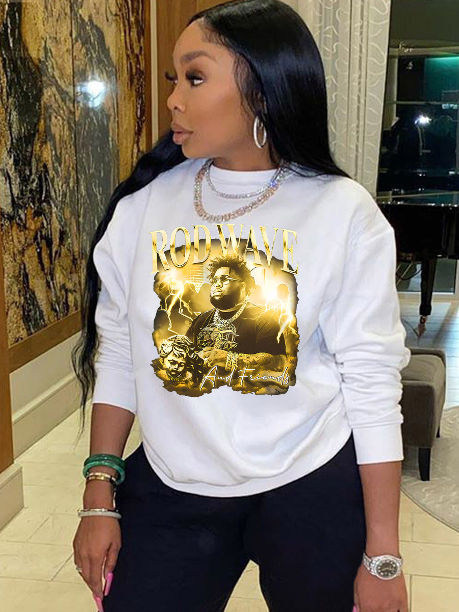 Damen Sweatshirt mit stylischem Druckdesign Stalluxe