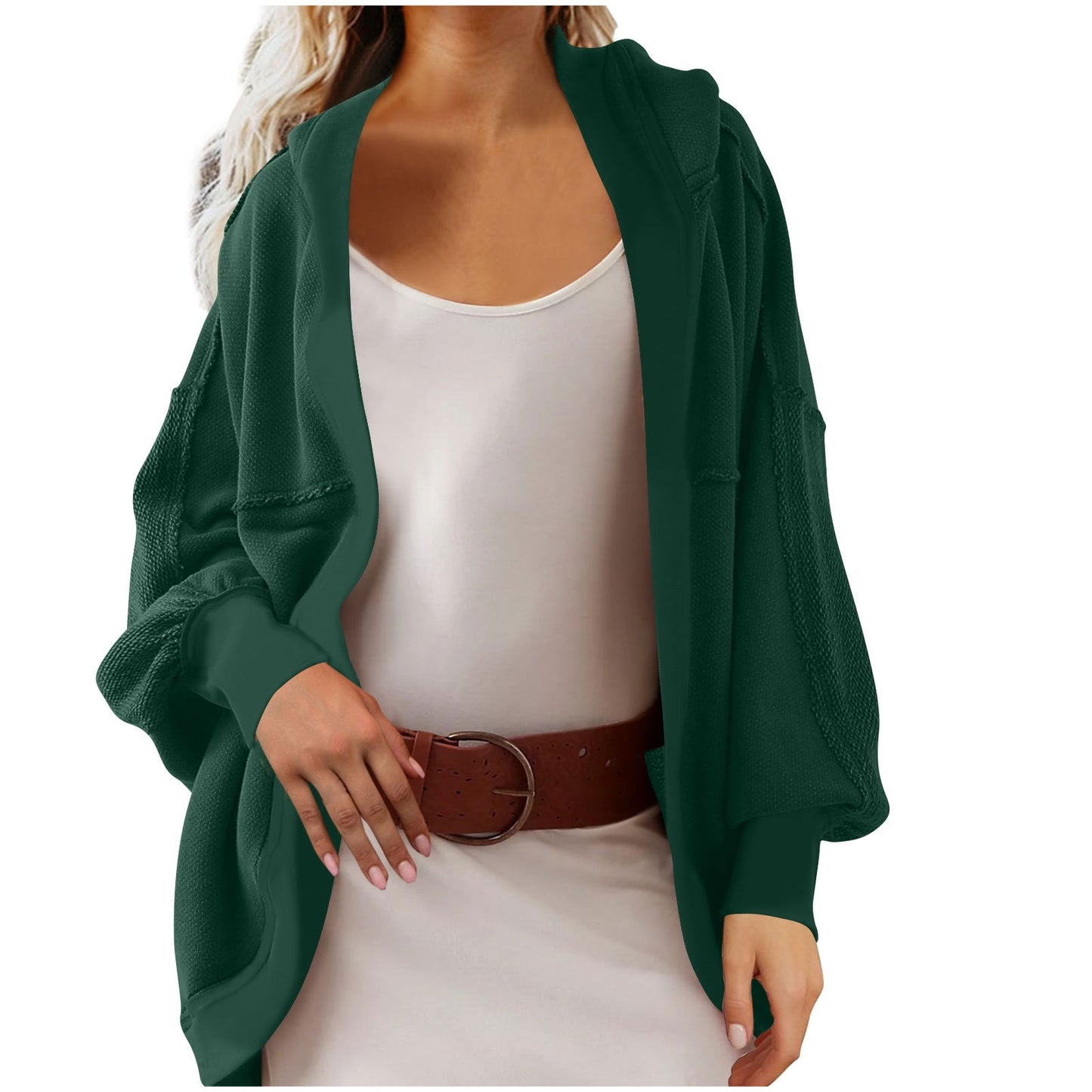 Damen Oversized Strickjacke mit luftigen Ärmeln und Taschen Stalluxe