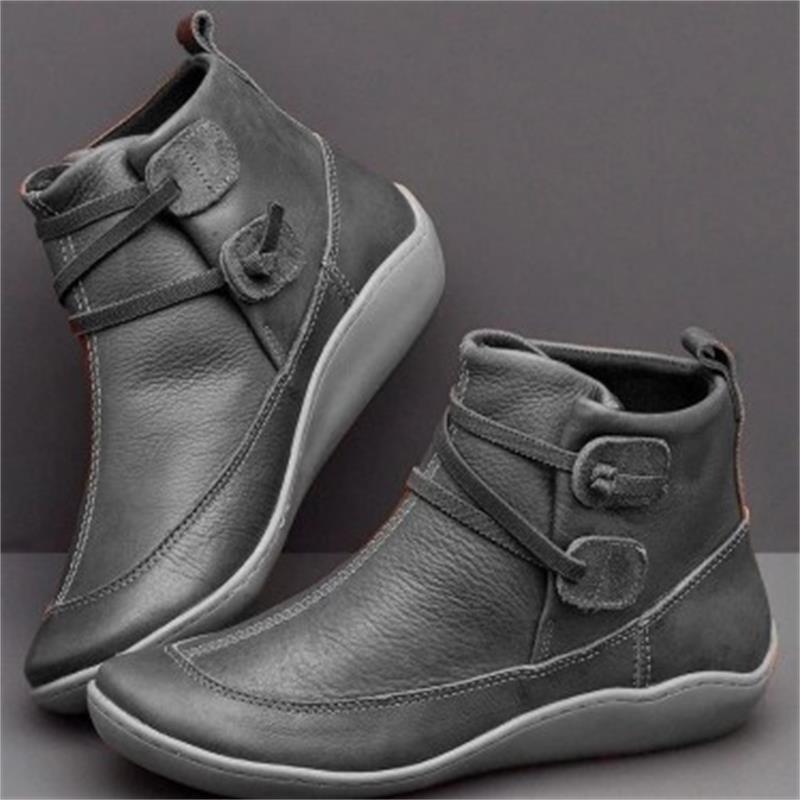Damen modische Stiefeletten aus erstklassigem Leder mit flexibler Sohle und trendigem Design Stalluxe