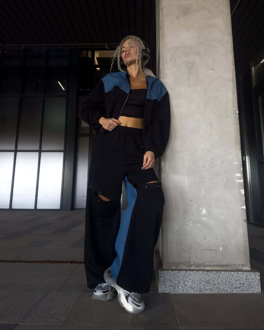 Damen sportliches Set mit modischem Farbblock-Design und lässiger Passform Stalluxe