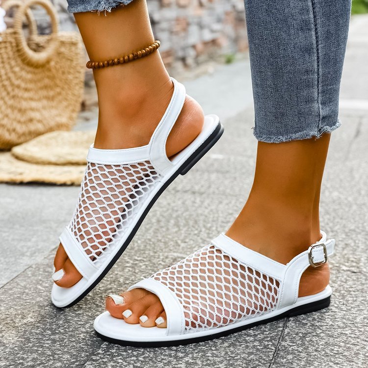 Damen atmungsaktive Strandsandalen mit Netzstruktur und bequemem Fußbett Stalluxe