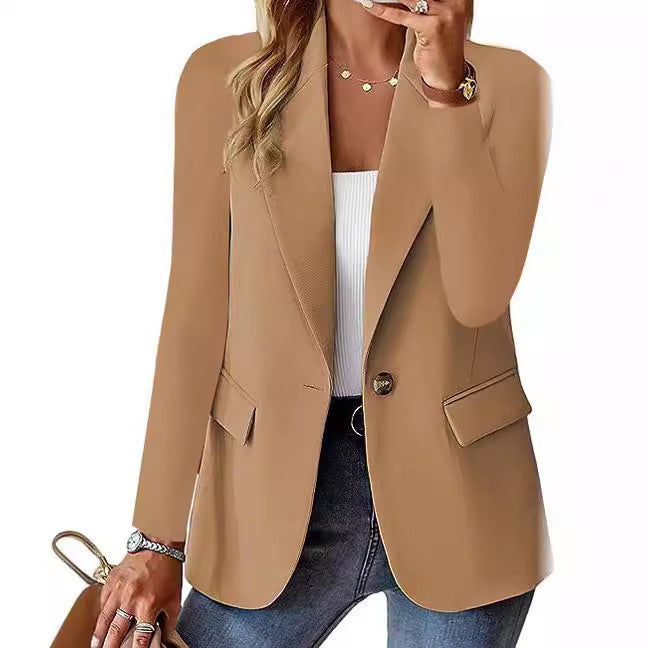 Damen Eleganter Blazer mit tailliertem Schnitt und praktischen Taschen Stalluxe