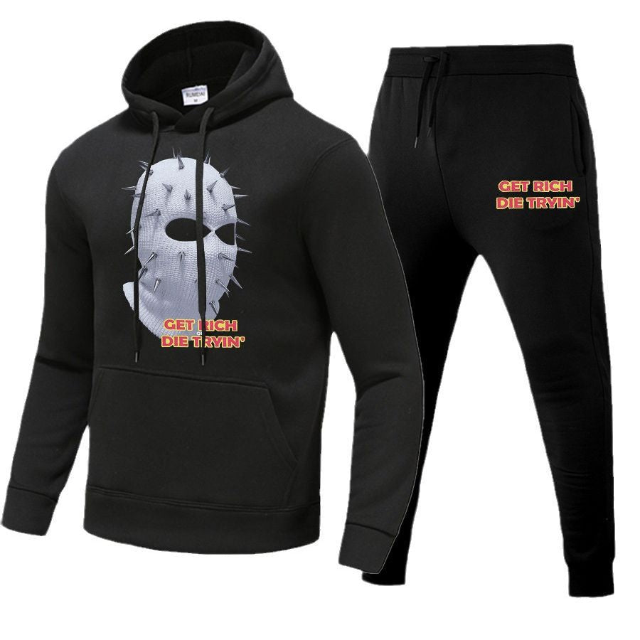 Damen Hoodie und Jogginghose Set mit künstlerischem Grafikdruck Stalluxe