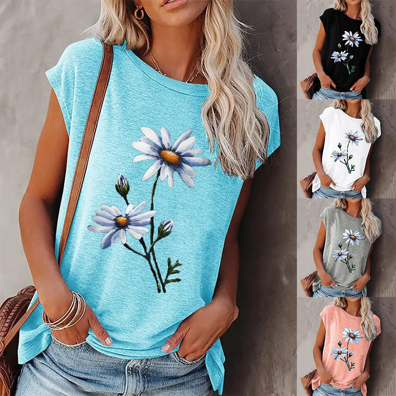 Damen Entspanntes Sommeroberteil mit floralem Design Stalluxe