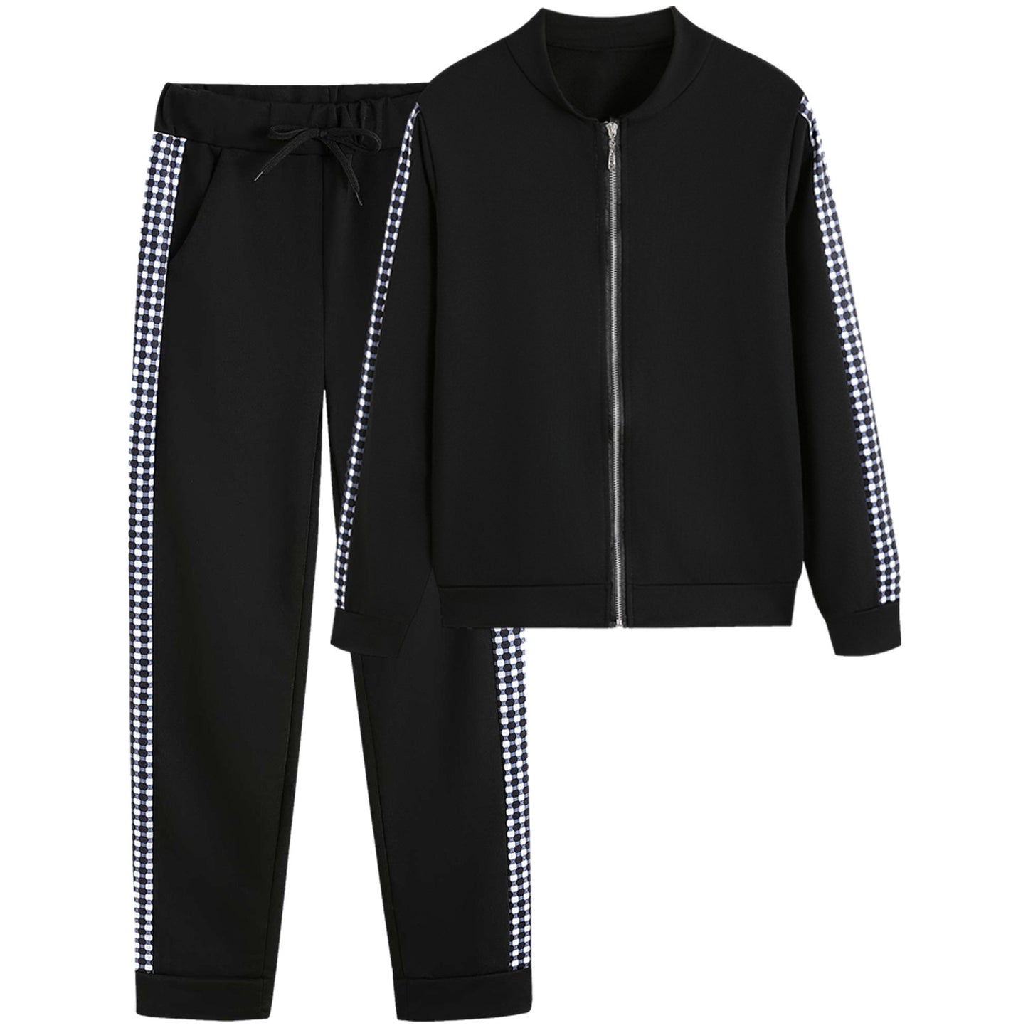 Women's Sporty Zip-Up Tracksuit Set Stalluxe