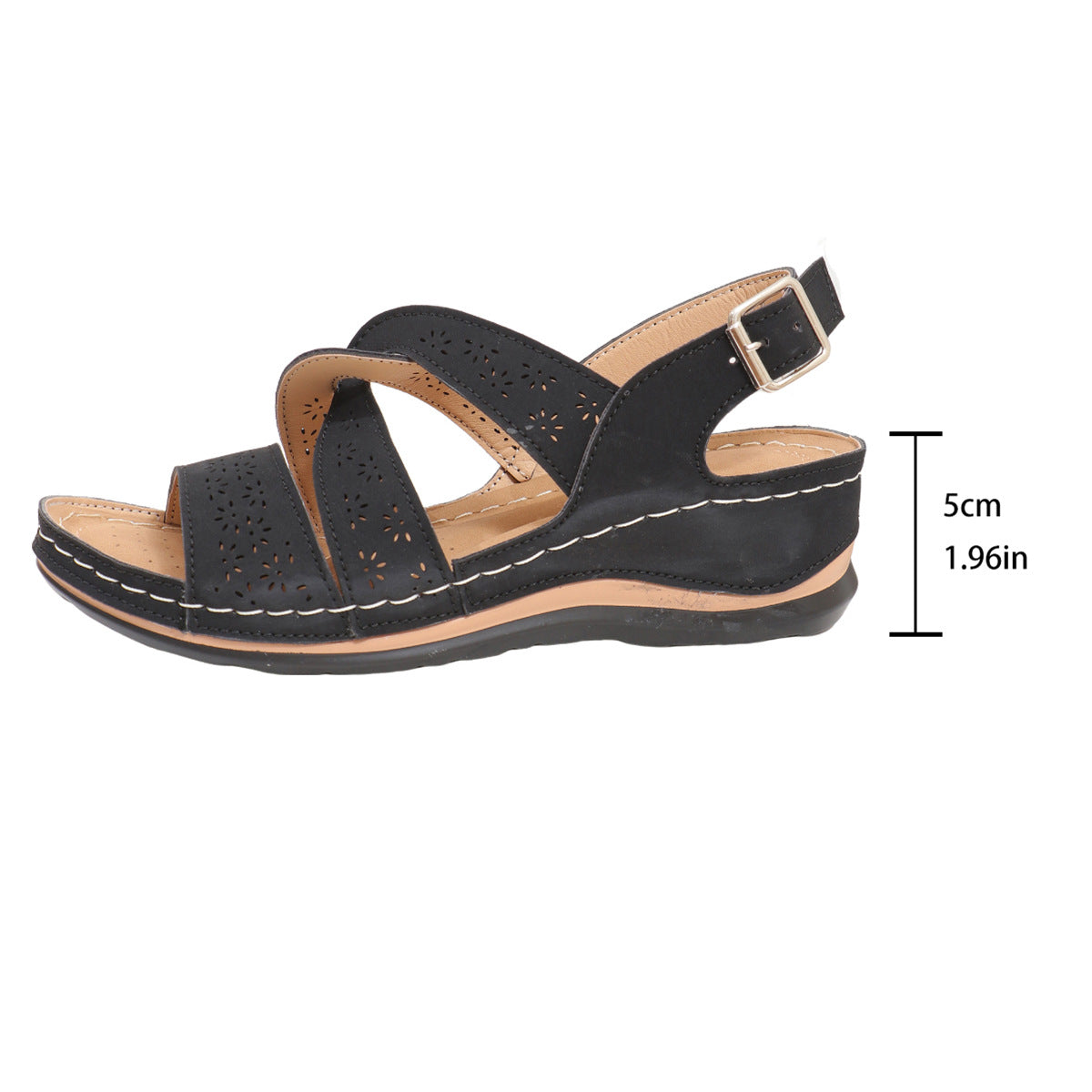 Damen Komfortable Sandalen mit verstellbarem Fußriemen Stalluxe