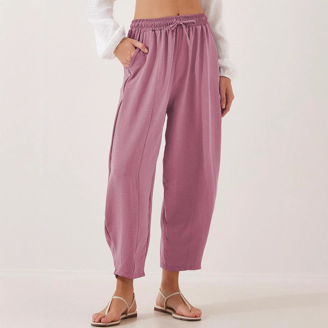 Women's Relaxed Fit Lightweight Trousers Stalluxe
