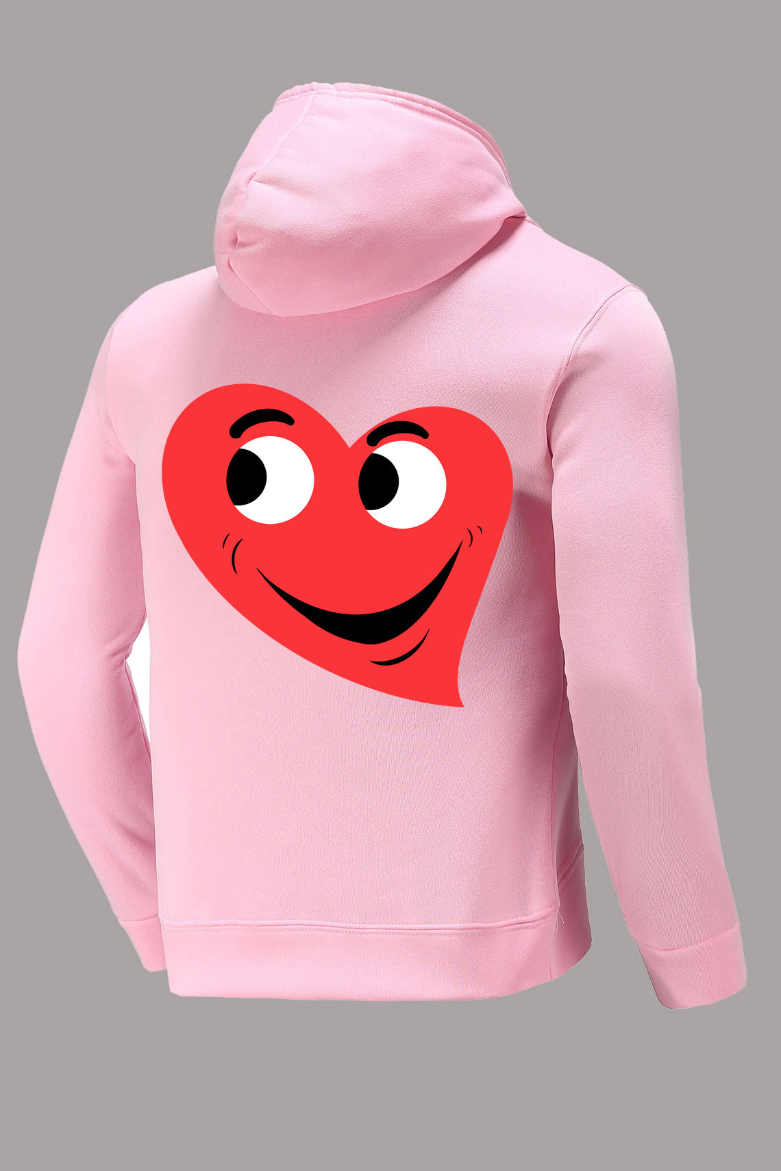 Damen lässiger Kapuzenpullover mit fröhlichem Herzmotiv Stalluxe