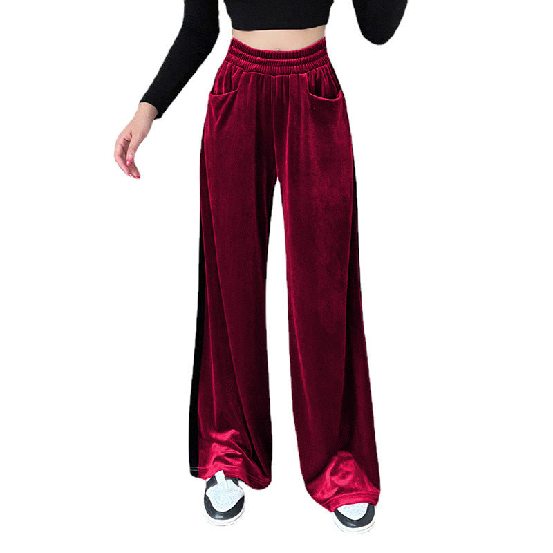Damen Weite Sommerhose mit elastischem Bund und seitlichen Taschen Stalluxe