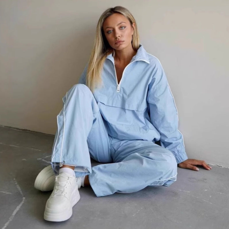Damen Freizeitjacke mit halbem Reißverschluss und praktischen Taschen Stalluxe