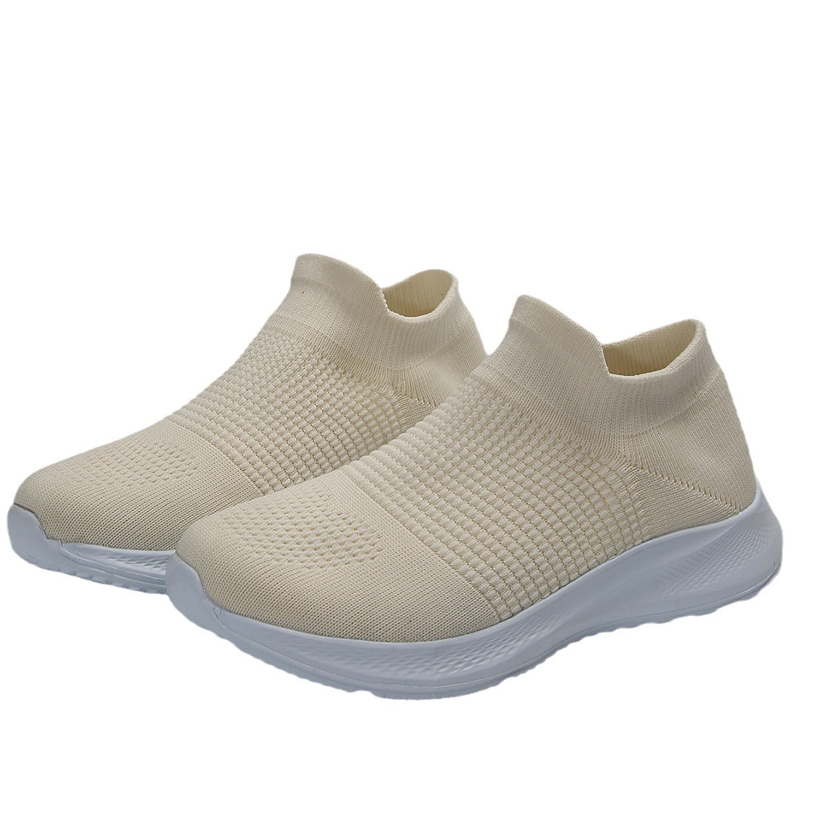 Damen atmungsaktive Slip-On Sneakers mit flexiblem Strick-Obermaterial Stalluxe