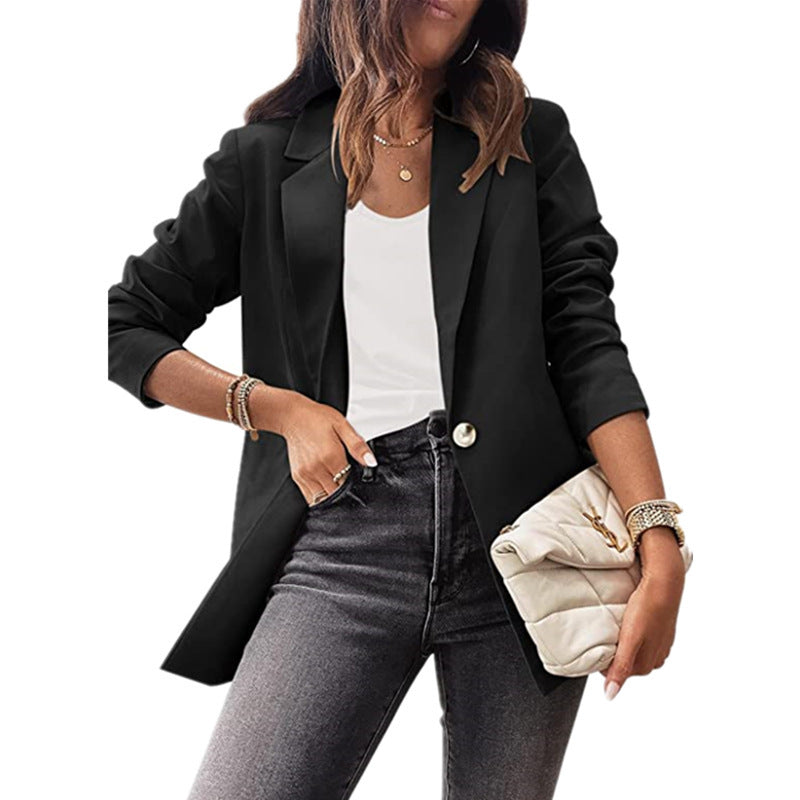Damen Eleganter Blazer mit außergewöhnlichem Schnitt und praktischen Taschen Stalluxe