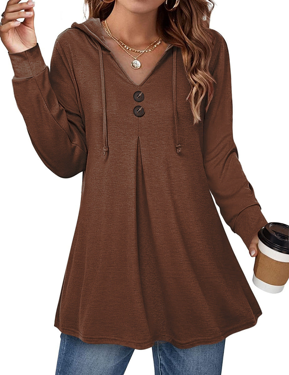 Women's Hooded Tunic Top Stalluxe