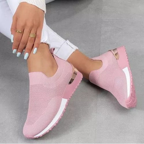 Damen Atmungsaktive Slip-On Freizeitschuhe mit modischem Design Stalluxe
