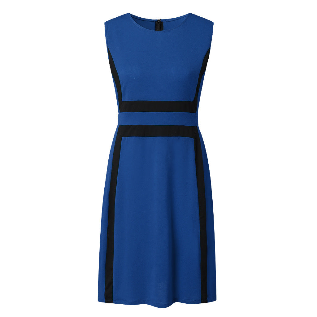 Damen Freizeitkleid mit modischem Blockstreifen-Design Stalluxe