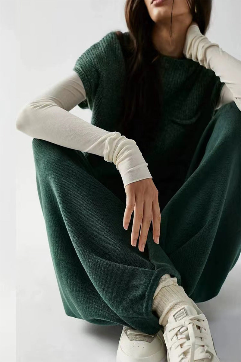 Damen kurzärmeliges Strickoberteil mit lässigem Schnitt und modischem Rippdesign Stalluxe