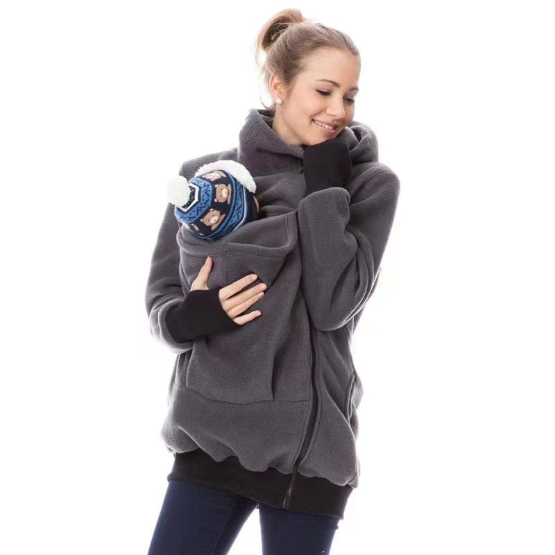 Damen Tragejacke aus kuscheligem Fleece mit verlängertem Schnitt Stalluxe