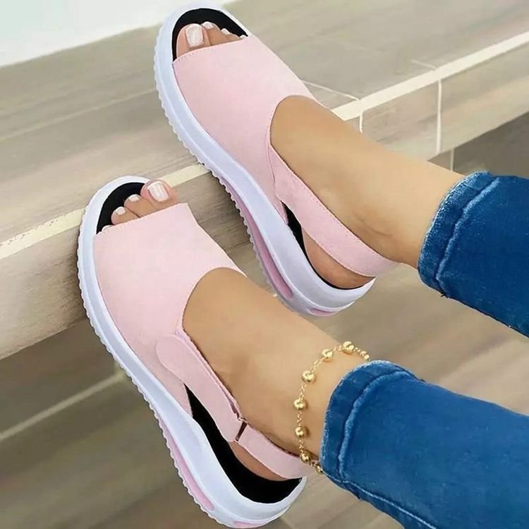 Damen Bunte Sandalen mit elastischer Ferse Stalluxe