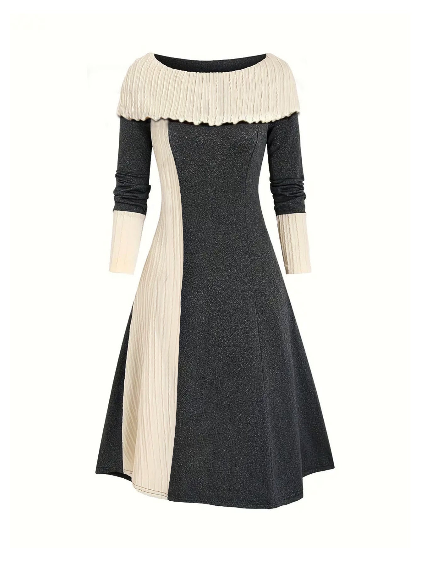 Damen Midikleid mit einzigartigem Rüschendesign und figurbetontem Schnitt Stalluxe