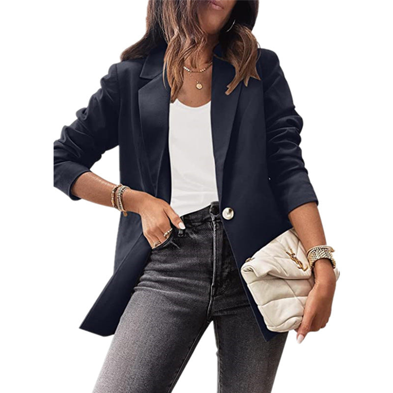 Damen Eleganter Blazer mit außergewöhnlichem Schnitt und praktischen Taschen Stalluxe