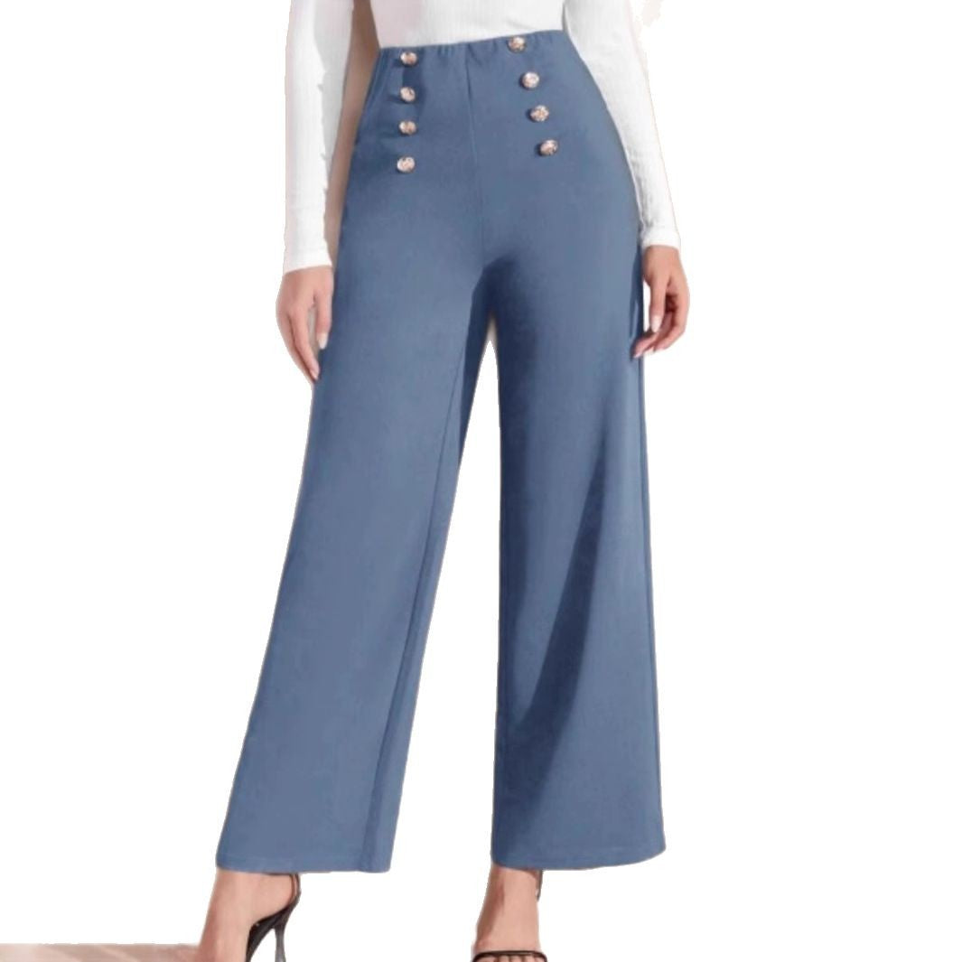 Damen Hochtaillierte Palazzo-Hosen Stalluxe