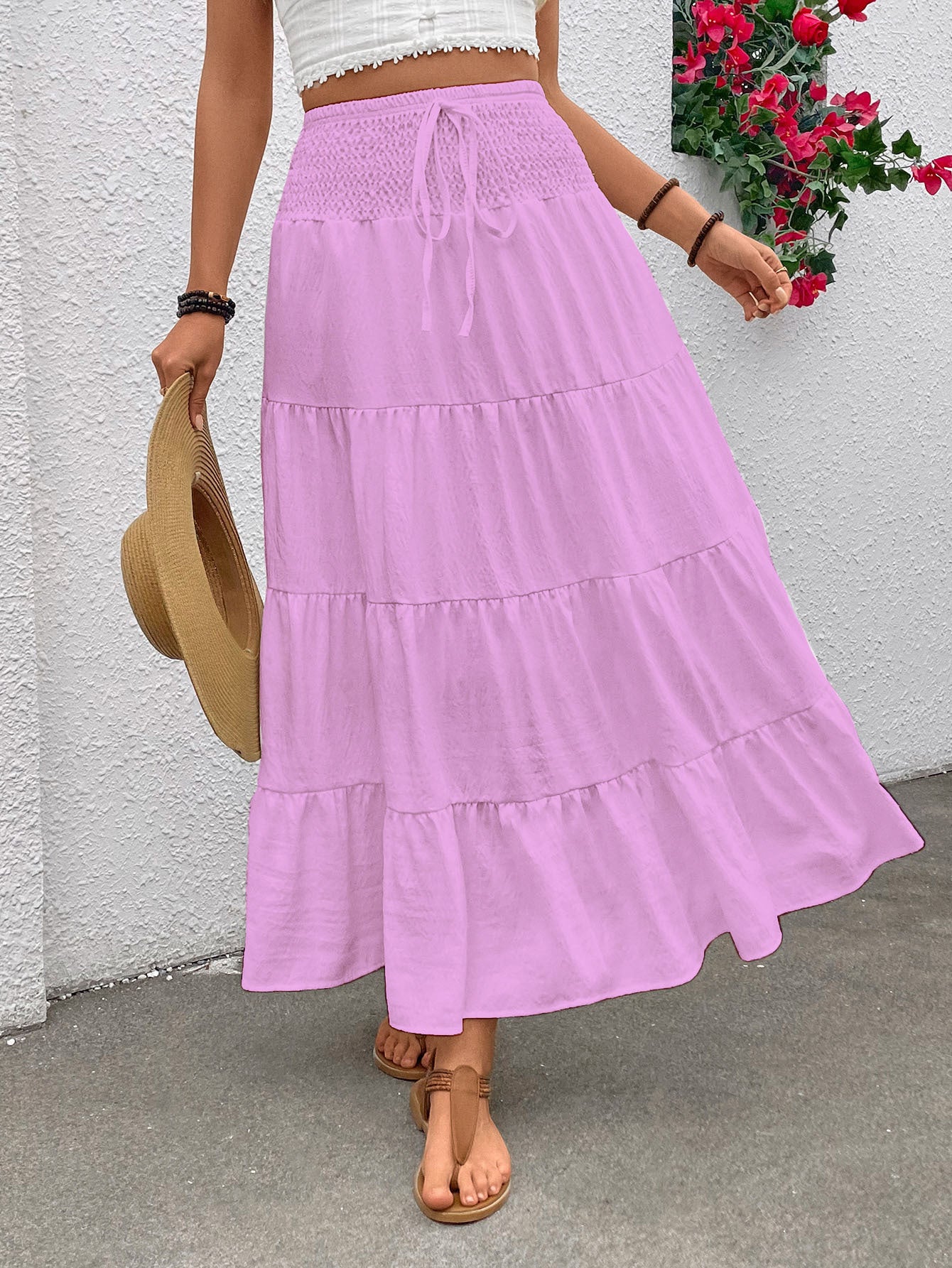 Damen Maxi Rock Stalluxe