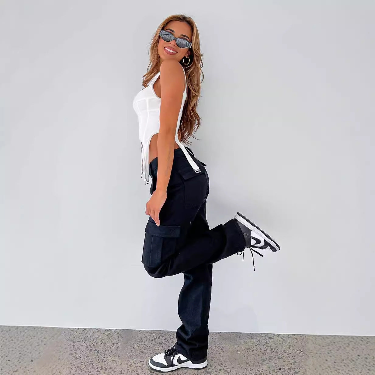 Damen Cargo-Hose im urbanen Stil mit funktionalen Taschen Stalluxe