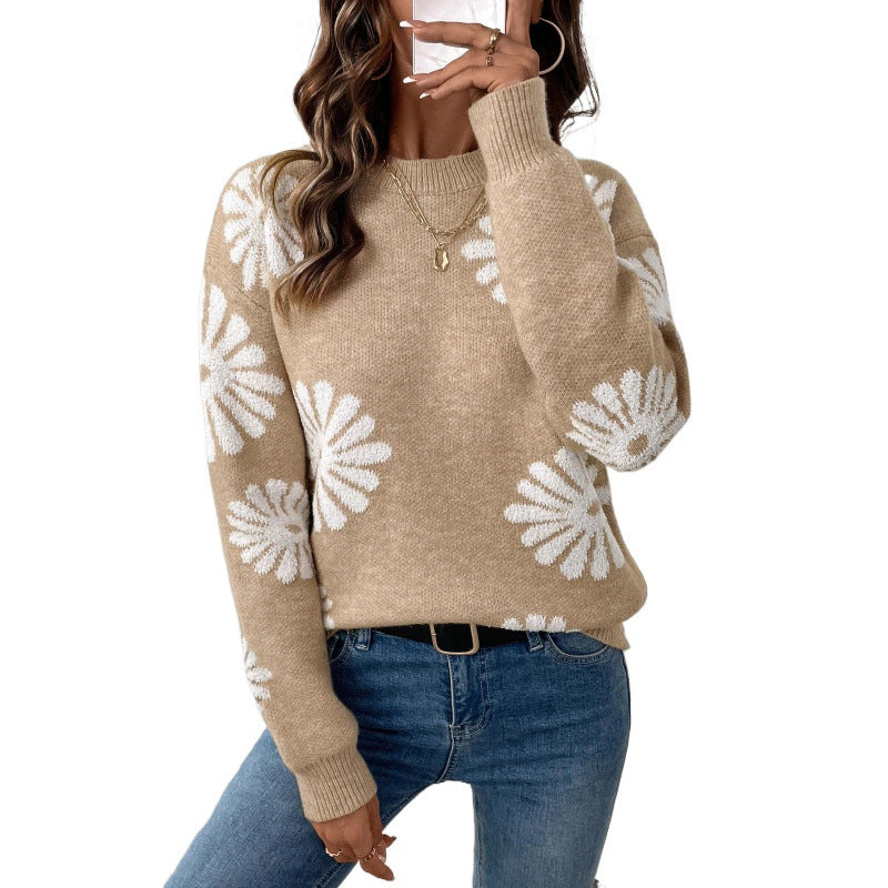 Damen Pullover mit floralen Motiven Stalluxe