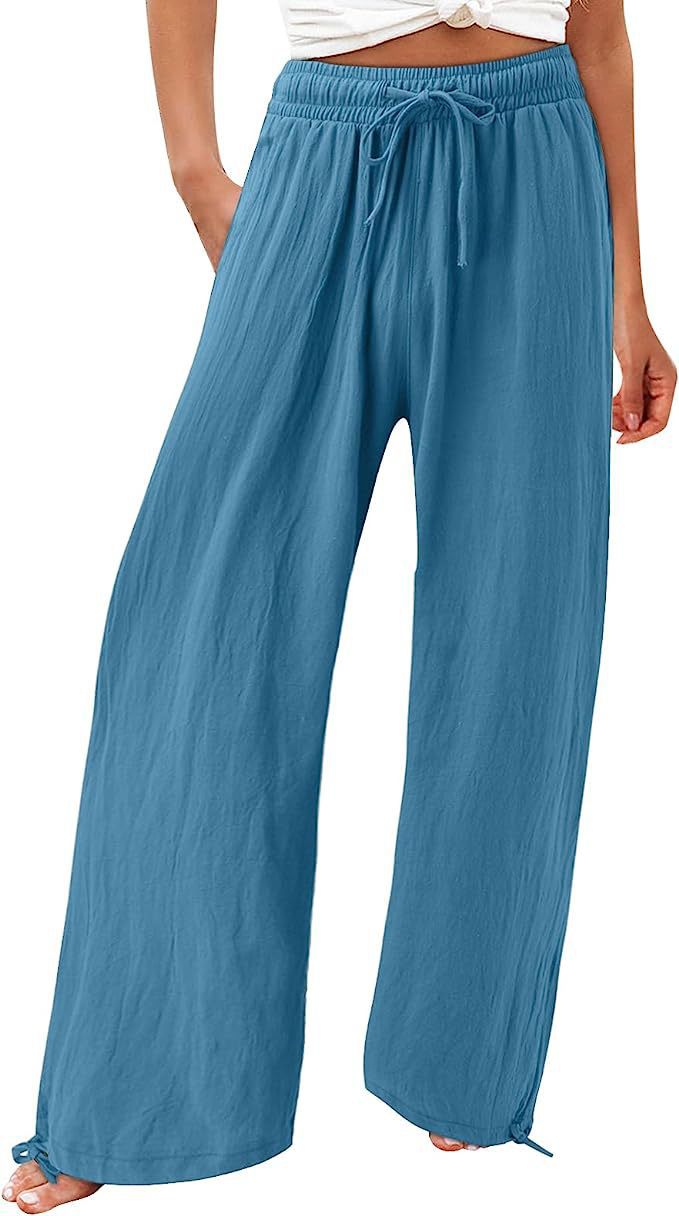 Damenweite und luftig fallende Sommerhose Stalluxe