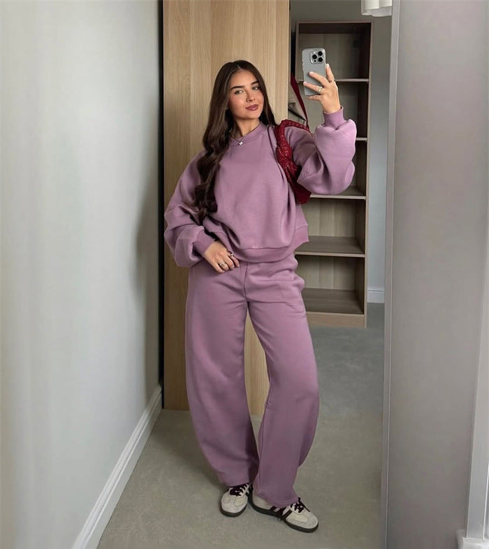 Damen lässiger Sweatsuit aus hochwertigem Baumwollmix Stalluxe