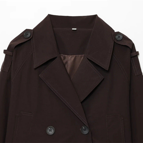 Damen Modische Kurzjacke im doppelten Knopfdesign Stalluxe