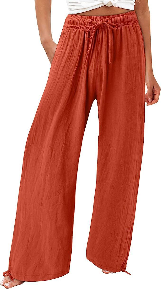 Damenweite und luftig fallende Sommerhose Stalluxe