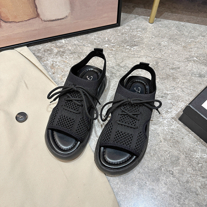 Damen Atmungsaktive Freizeitsandalen mit elastischem Obermaterial und rutschfester Sohle Stalluxe