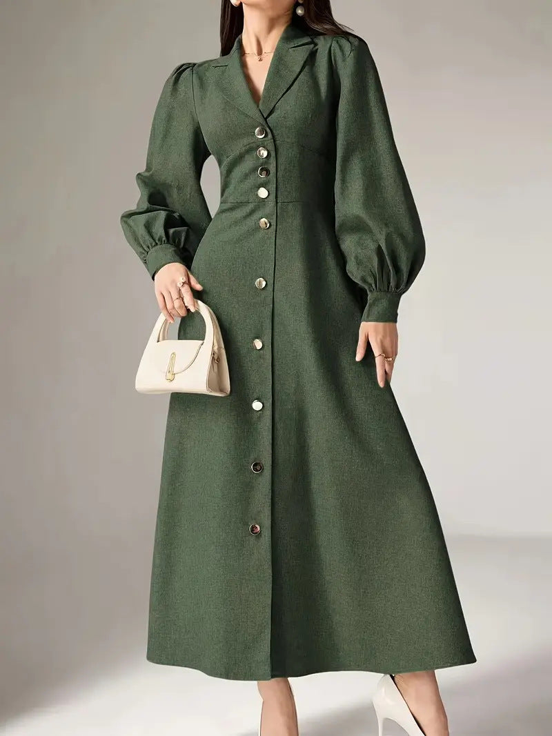 Damen Maxikleid mit Taillenschnitt Stalluxe