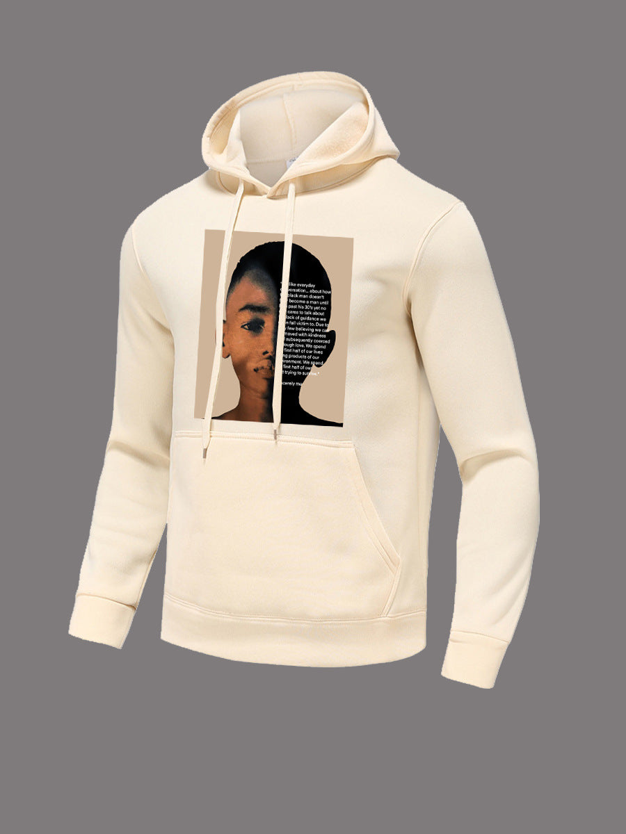 Damen Kapuzenpullover mit kreativem Grafikdruck und innovativem Schnitt Stalluxe