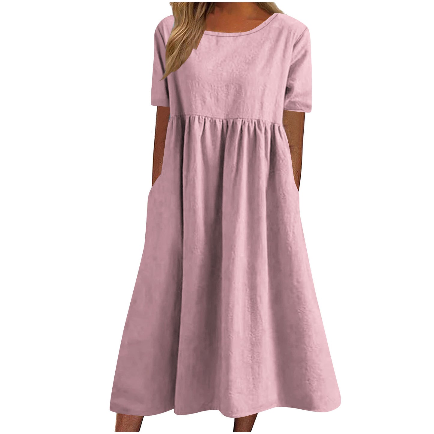 Damen lässiges Maxikleid mit Taschen Stalluxe