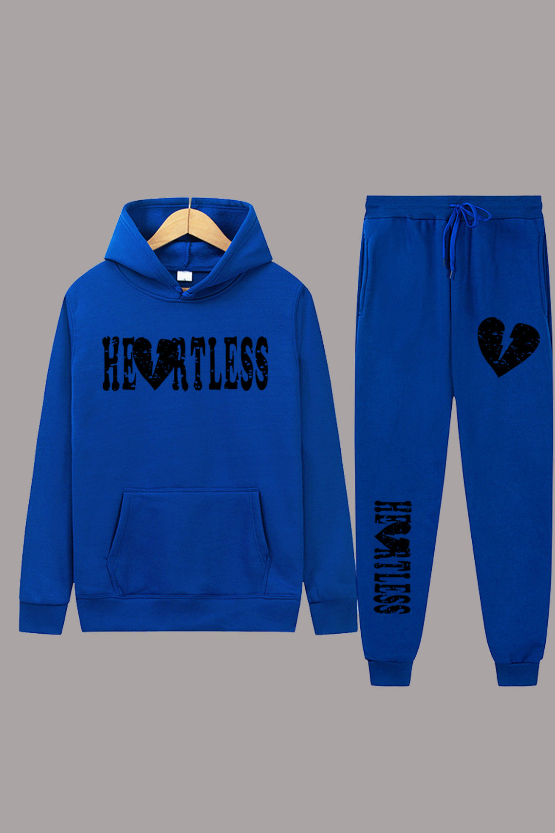 Damen Kapuzenpullover und Jogginghose Set mit auffälligem Graffiti-Design Stalluxe