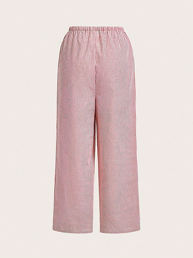 Damen lässige Sommerhose mit seitlichen Taschen und elastischem Bund Stalluxe