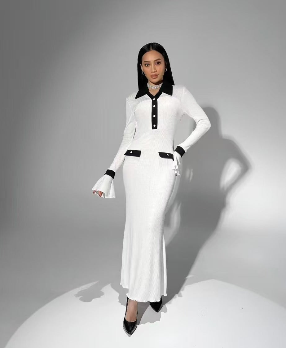Damen Langarm-Kleid im eleganten Design Stalluxe